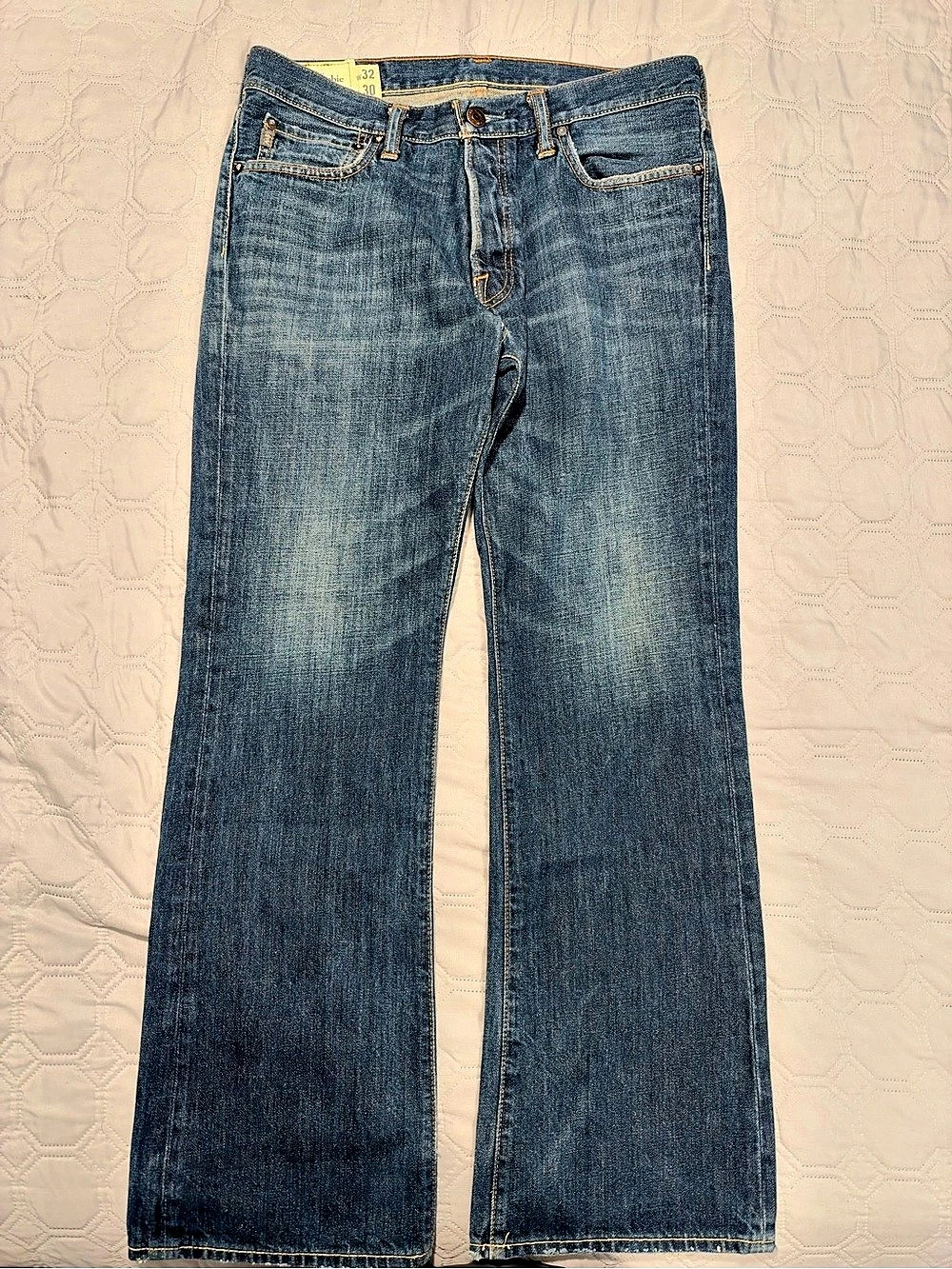 Abercrombie & Fitch Baxter Low Rise Slim Boot Jeans Waist 32 Blue